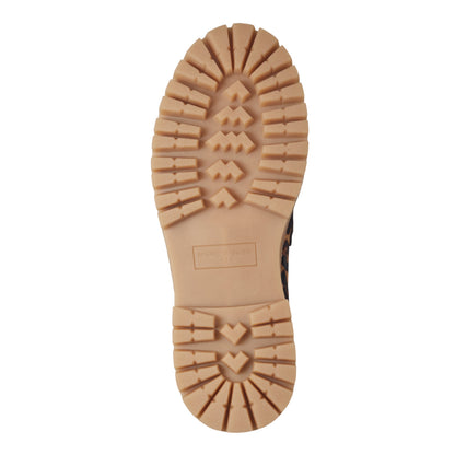 Marc Fisher Norton Lug Sole Leather Loafer - Leopard Print Pony Hair