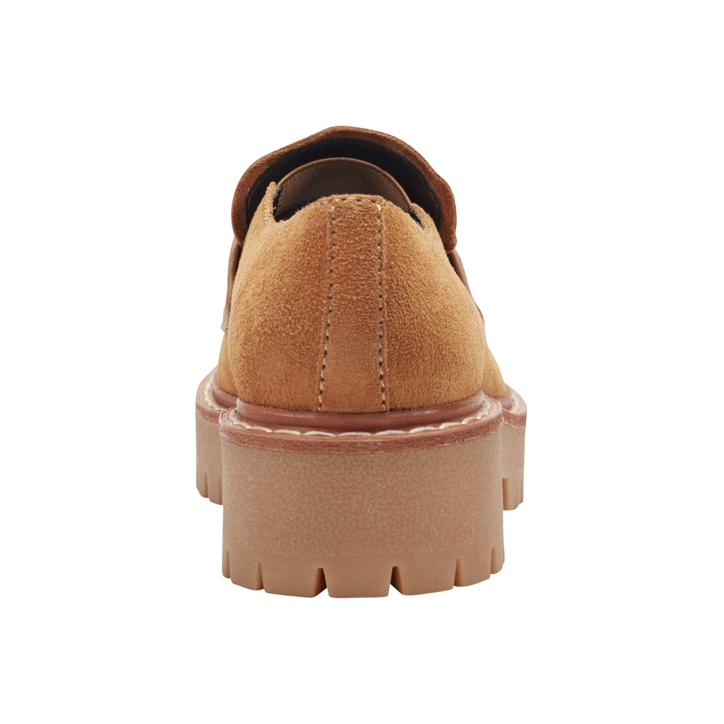 Marc Fisher Norton Lug Sole Leather Loafer - Natural Suede