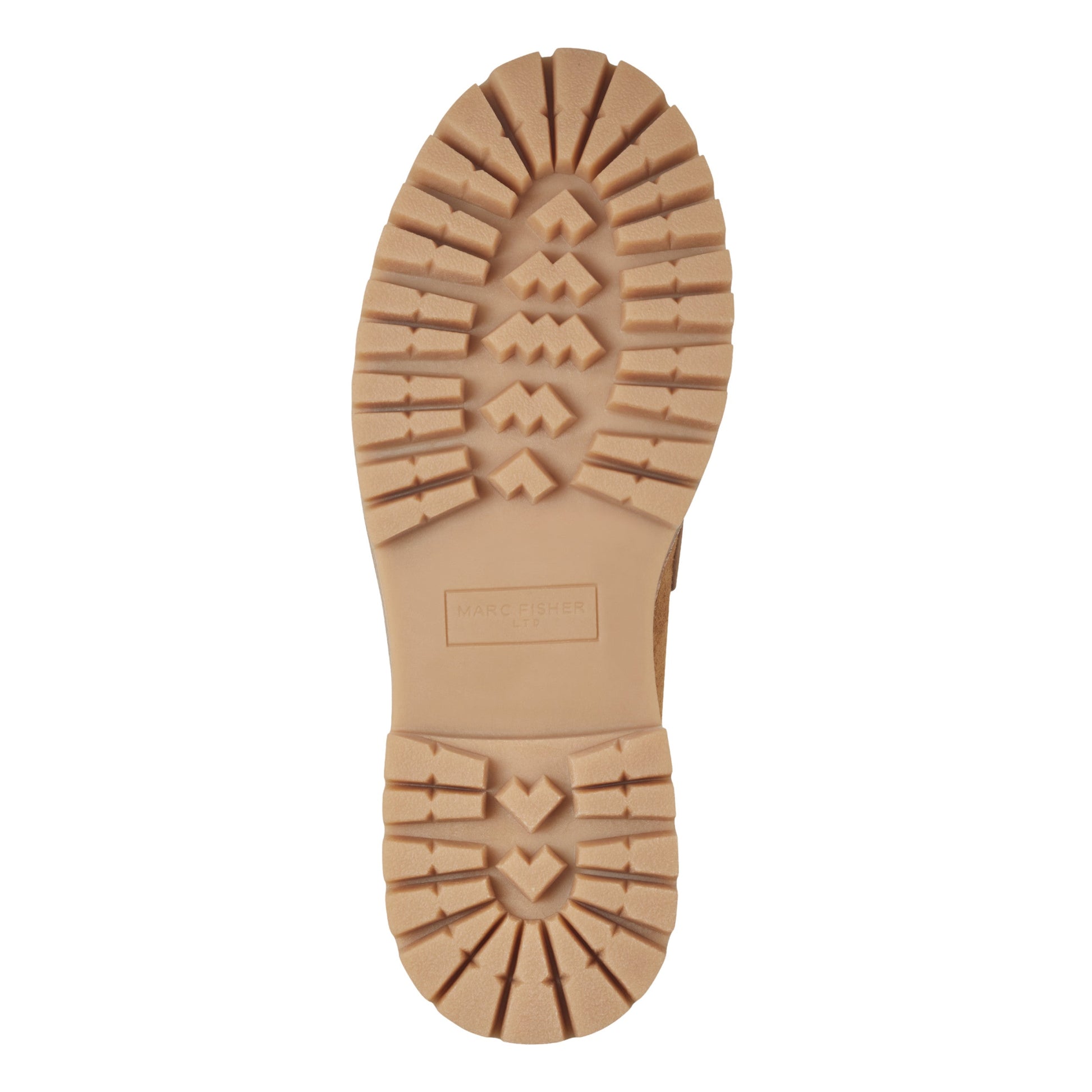 Marc Fisher Norton Lug Sole Leather Loafer - Natural Suede
