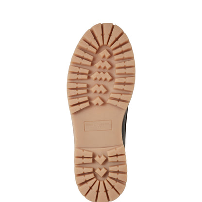 Marc Fisher Nerida Lug Sole Leather Loafer - Dark Brown Leather