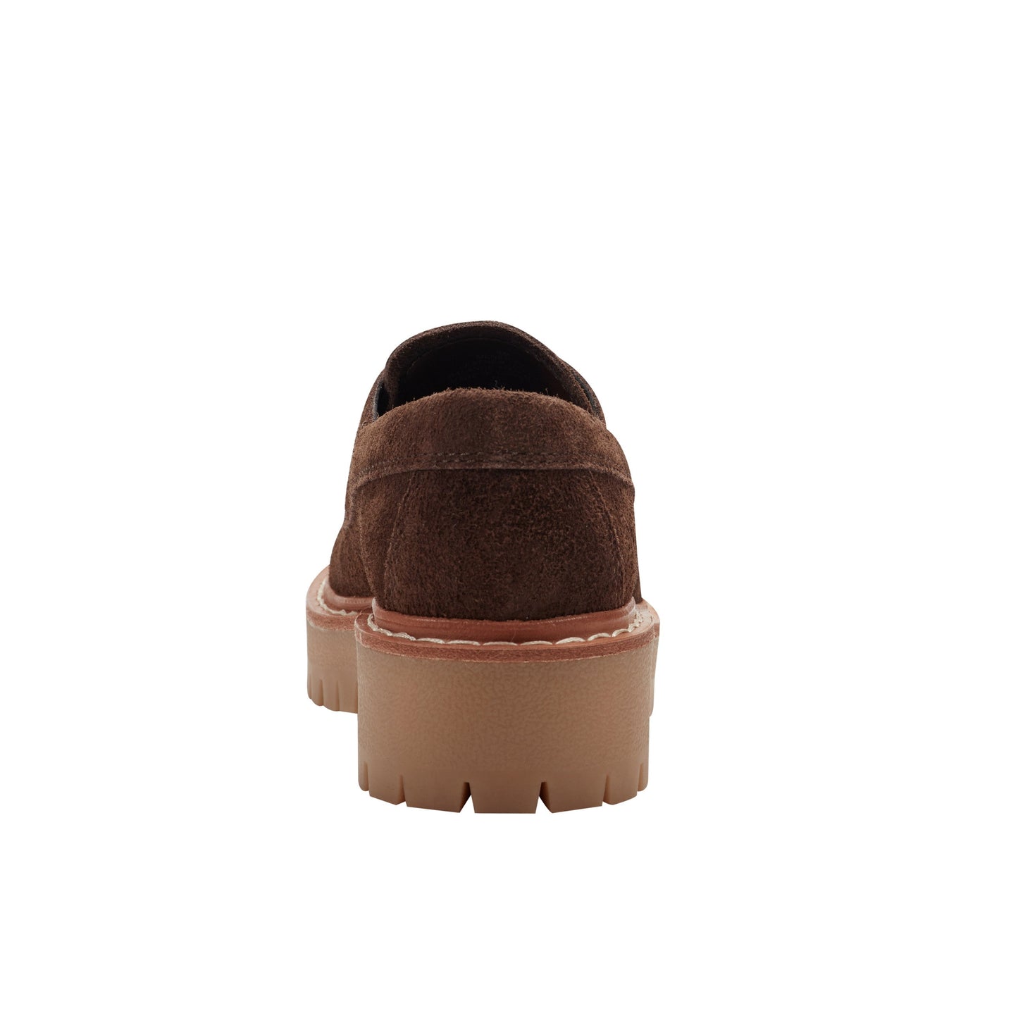 Marc Fisher Nerida Lug Sole Leather Loafer - Brown Suede