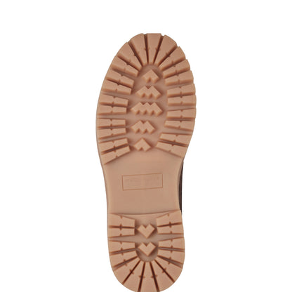 Marc Fisher Nerida Lug Sole Leather Loafer - Brown Suede