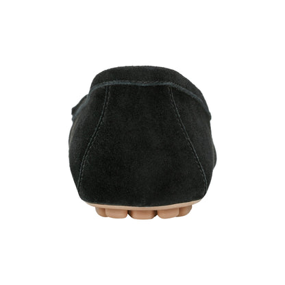 Marc Fisher Layney Casual Tassle Leather Loafer - Black Suede