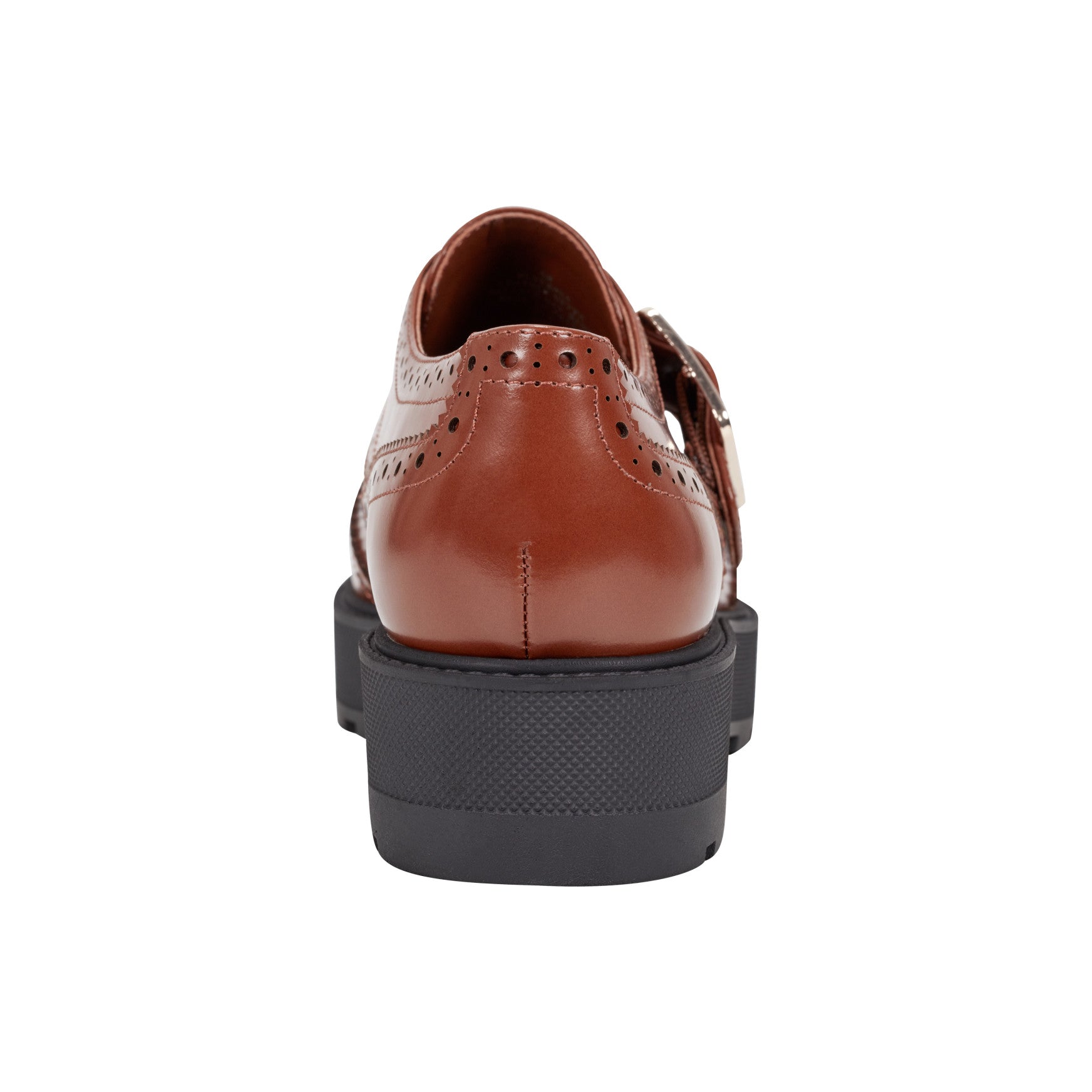 Marc Fisher Remona Leather Monk Strap Loafer - Brown Leather