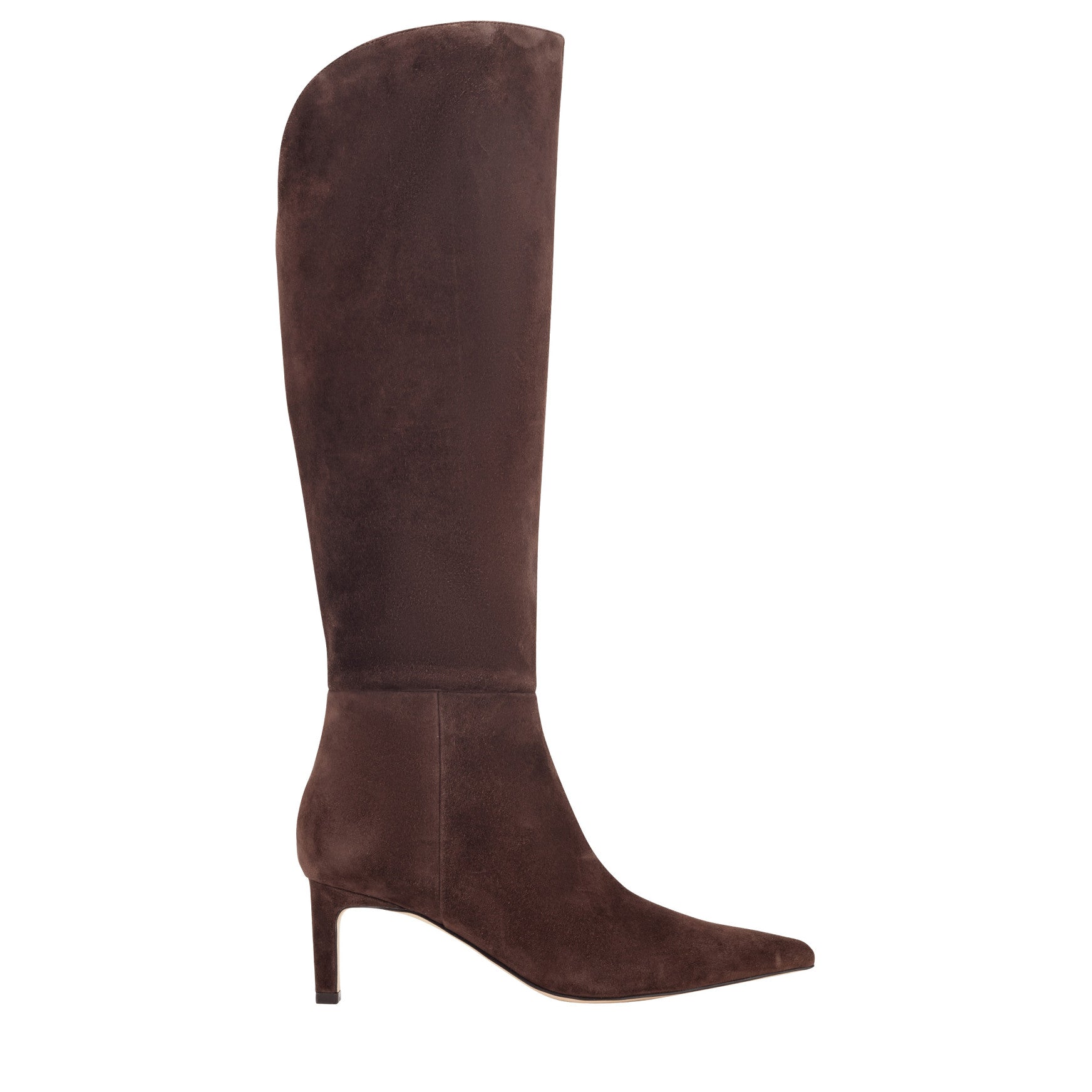 Marc Fisher Esmee Leather Boot - Dark Brown Suede