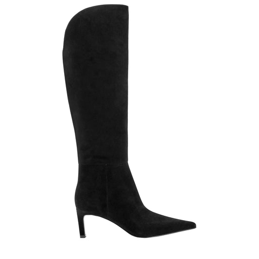 Marc Fisher Esmee Leather Boot - Black Suede