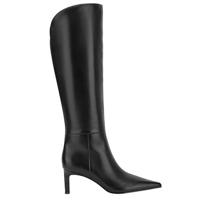 Marc Fisher Esmee Leather Boot - Black Leather