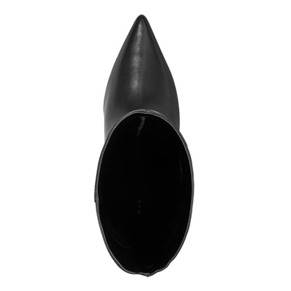 Marc Fisher Esmee Leather Boot - Black Leather