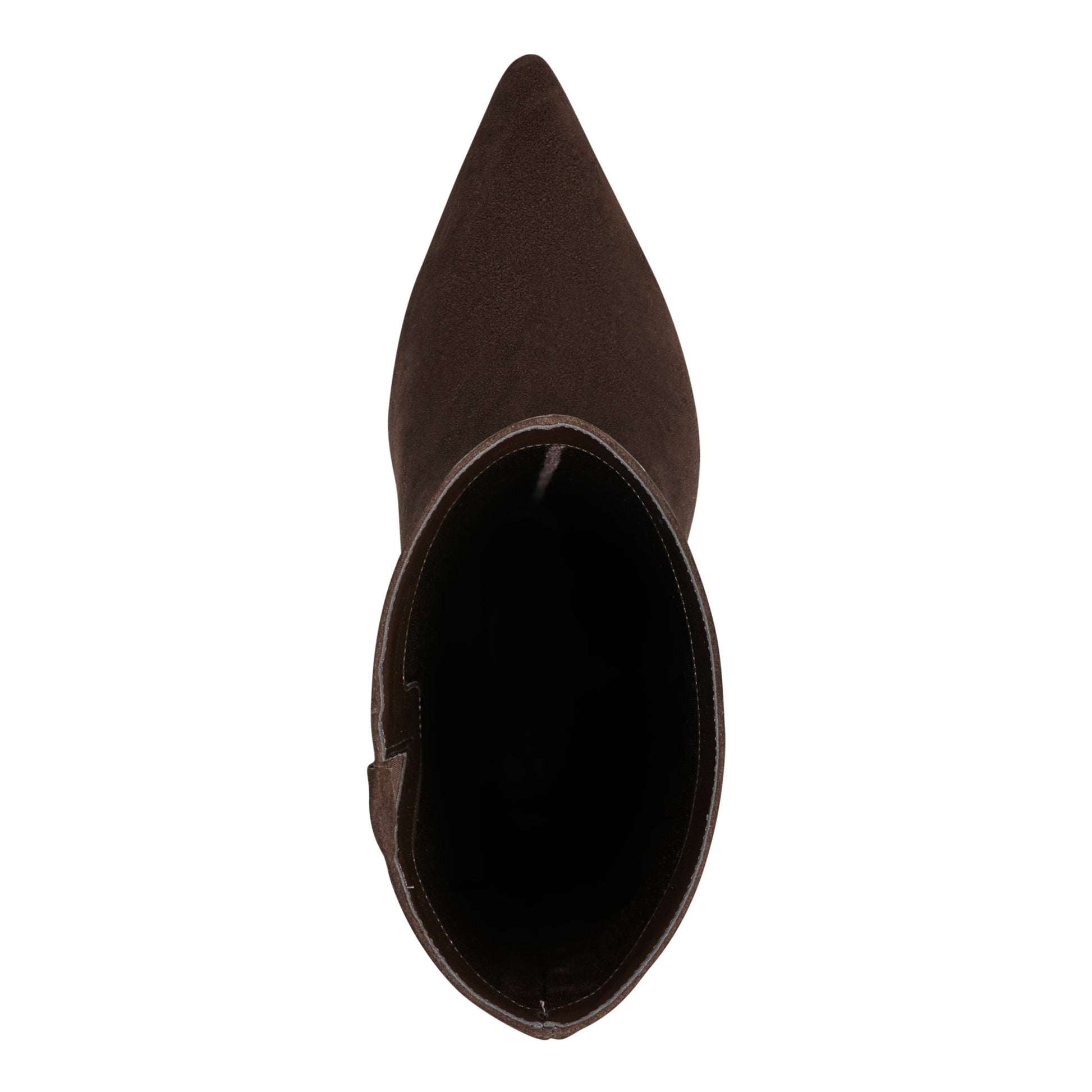 Marc Fisher Eva Leather Boot - Dark Brown Suede