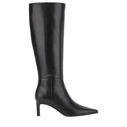 Marc Fisher Eva Leather Boot - Black Leather