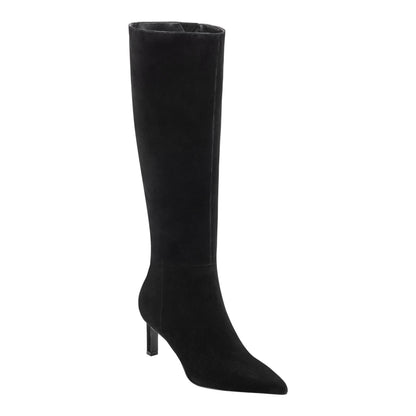 Marc Fisher Eva Leather Boot - Black Suede