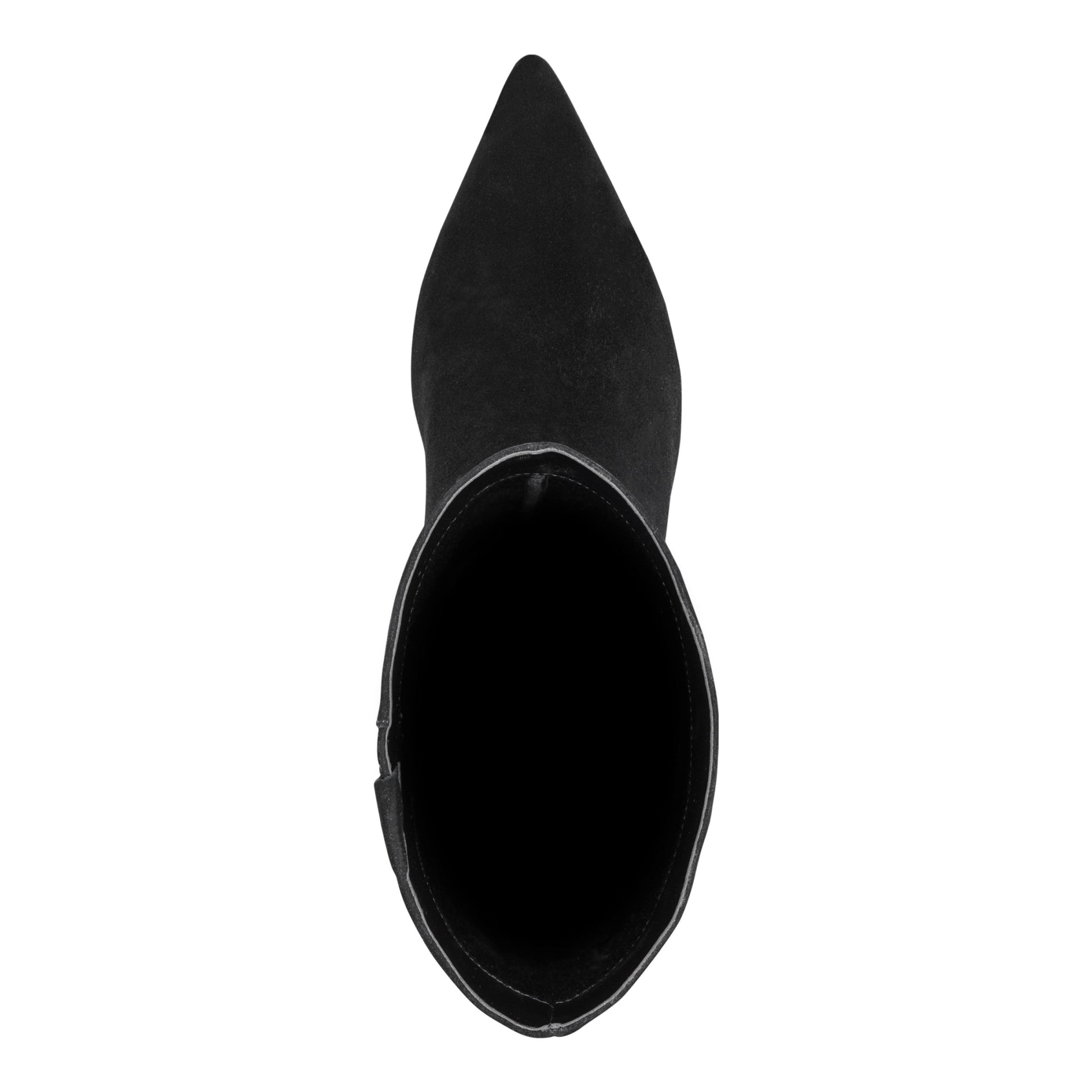 Marc Fisher Eva Leather Boot - Black Suede