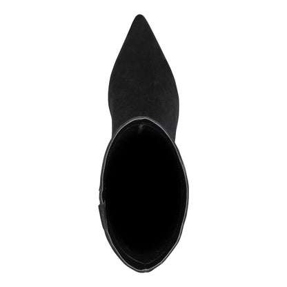 Marc Fisher Eva Leather Boot - Black Suede
