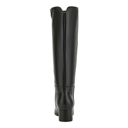 Marc Fisher Gradia Wide Calf Block Heel Boot - Black