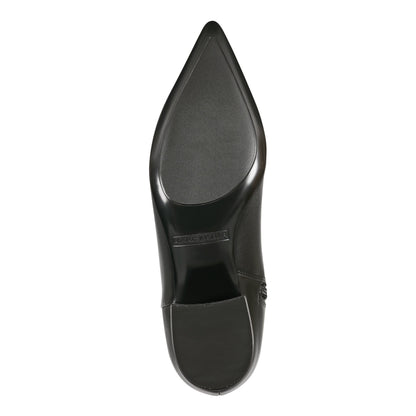 Marc Fisher Gradia Wide Calf Block Heel Boot - Black