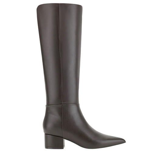 Marc Fisher Gradia Block Heel Boot - Dark Brown