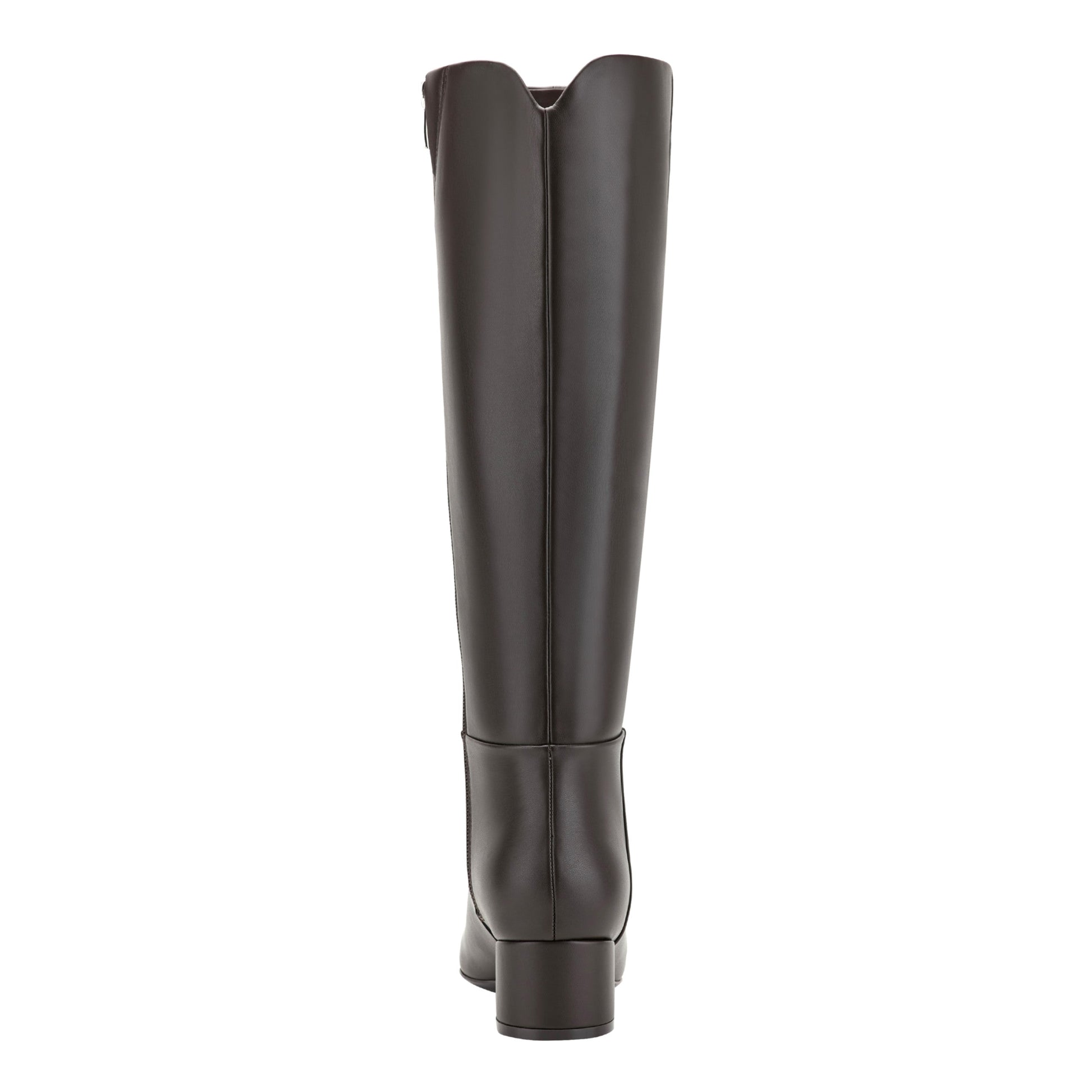 Marc Fisher Gradia Block Heel Boot - Dark Brown