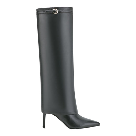 Marc Fisher Naples Leather Boot - Black Leather