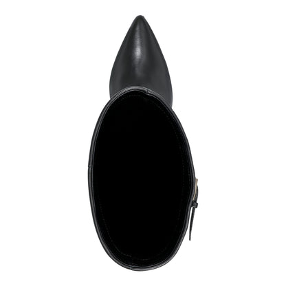 Marc Fisher Naples Leather Boot - Black Leather