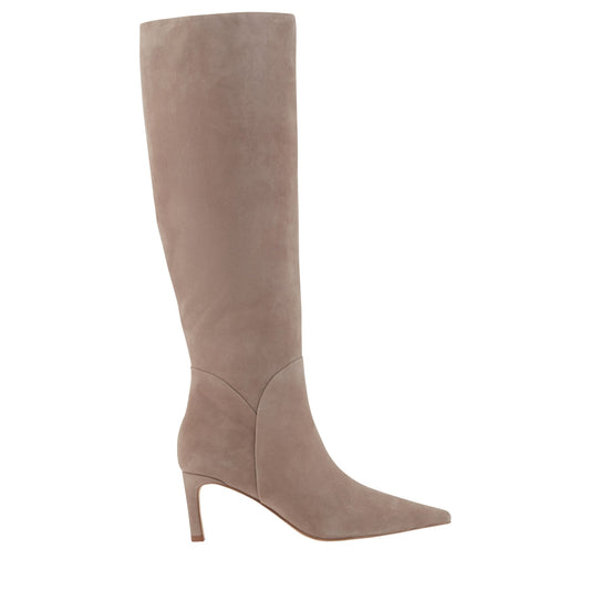 Marc Fisher Sabrina Leather Boot - Taupe Suede