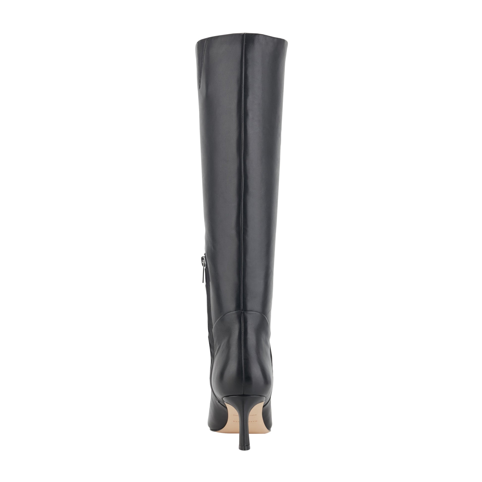 Marc Fisher Sabrina Wide Calf Leather Boot - Black Leather