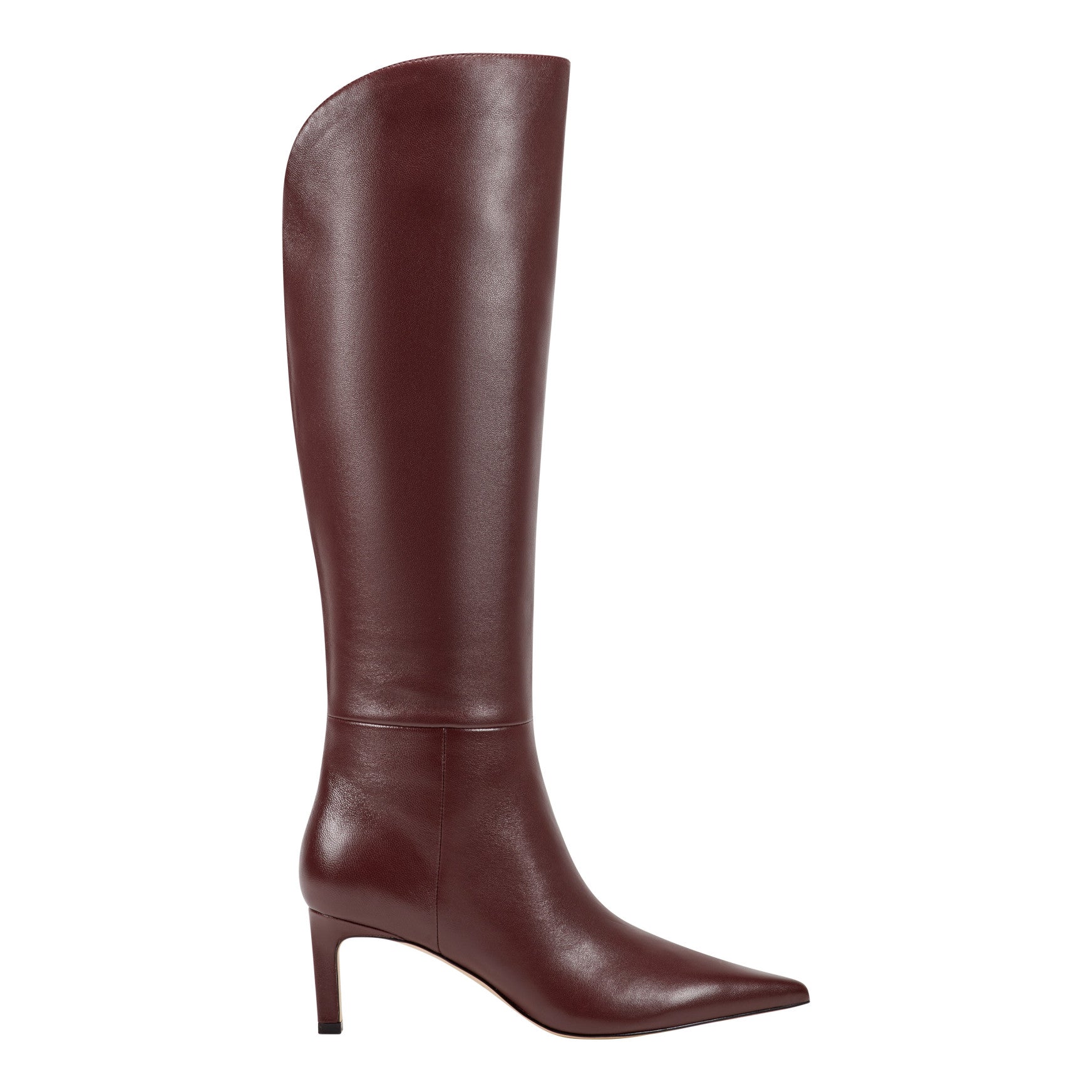 Marc Fisher Esmee Leather Boot - Merlot Leather