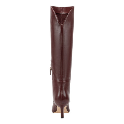 Marc Fisher Esmee Leather Boot - Merlot Leather