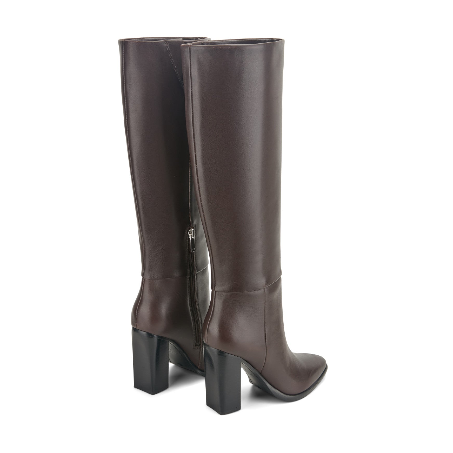Marc Fisher Lannie Dress Leather Boot - Dark Merlot Leather