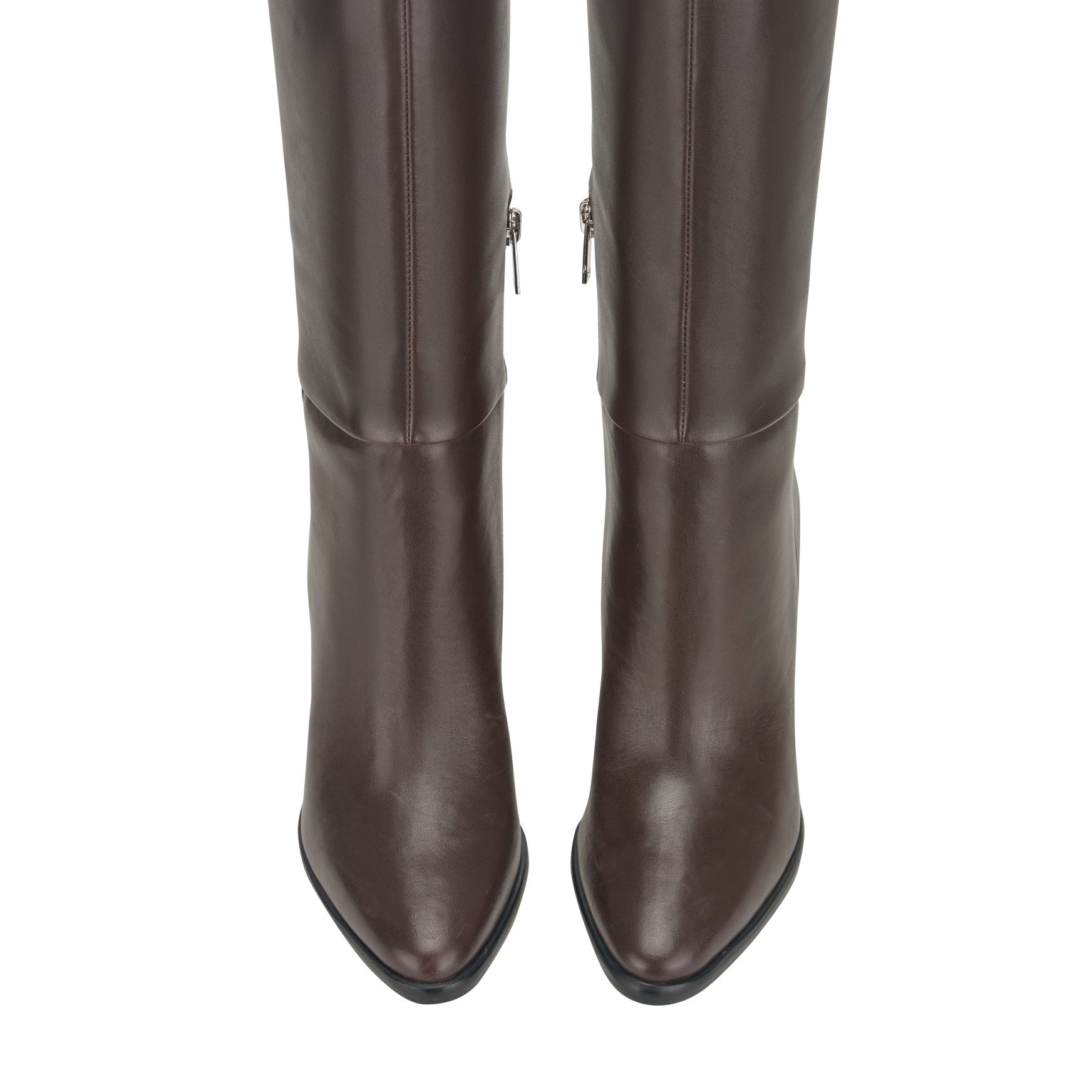 Marc Fisher Lannie Dress Leather Boot - Dark Merlot Leather