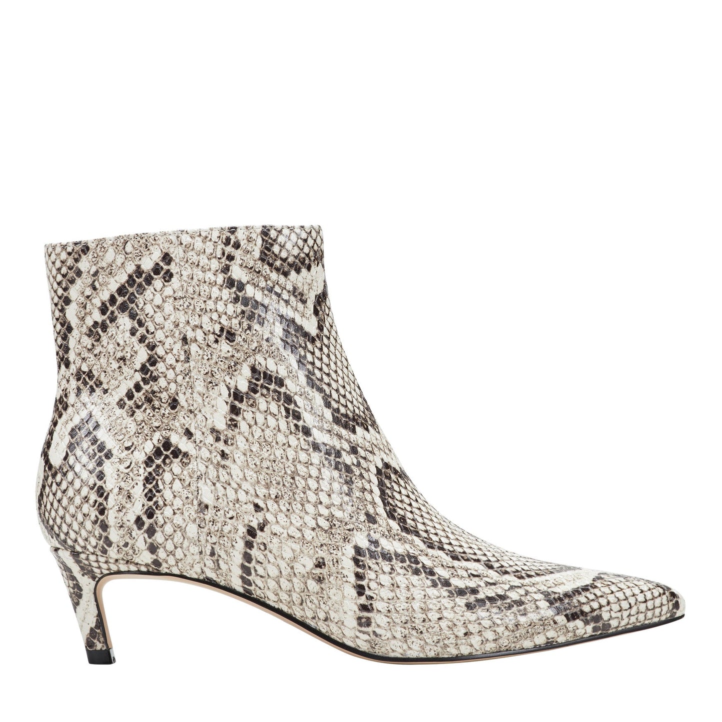 Marc Fisher Itzia Ankle Leather Bootie - Snake Printed Leather