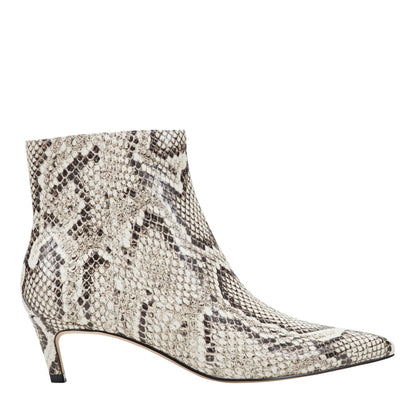 Marc Fisher Itzia Ankle Leather Bootie - Snake Printed Leather