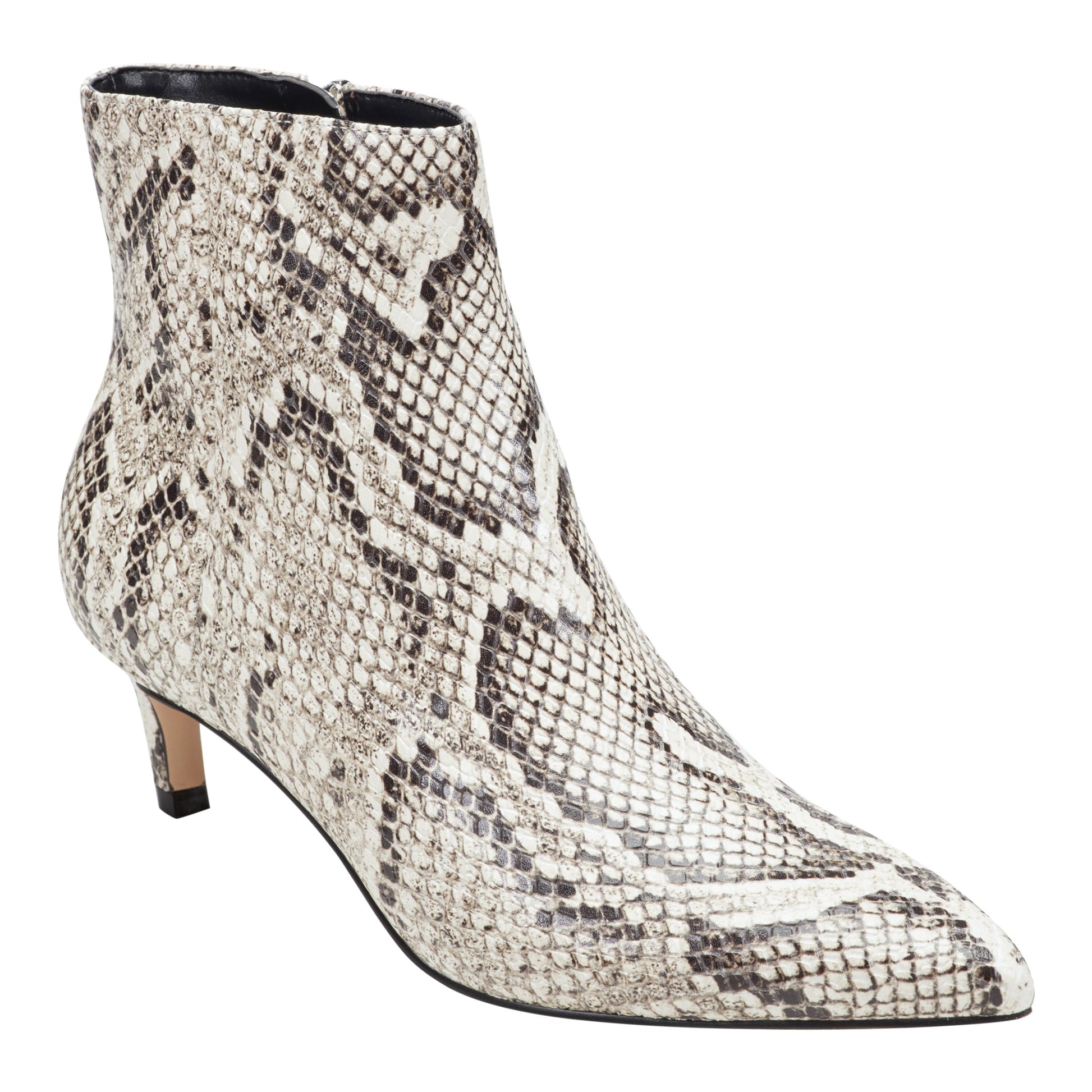 Marc Fisher Itzia Ankle Leather Bootie - Snake Printed Leather