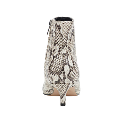 Marc Fisher Itzia Ankle Leather Bootie - Snake Printed Leather