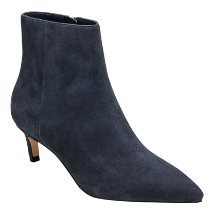 Marc Fisher Itzia Ankle Leather Bootie - Navy Suede