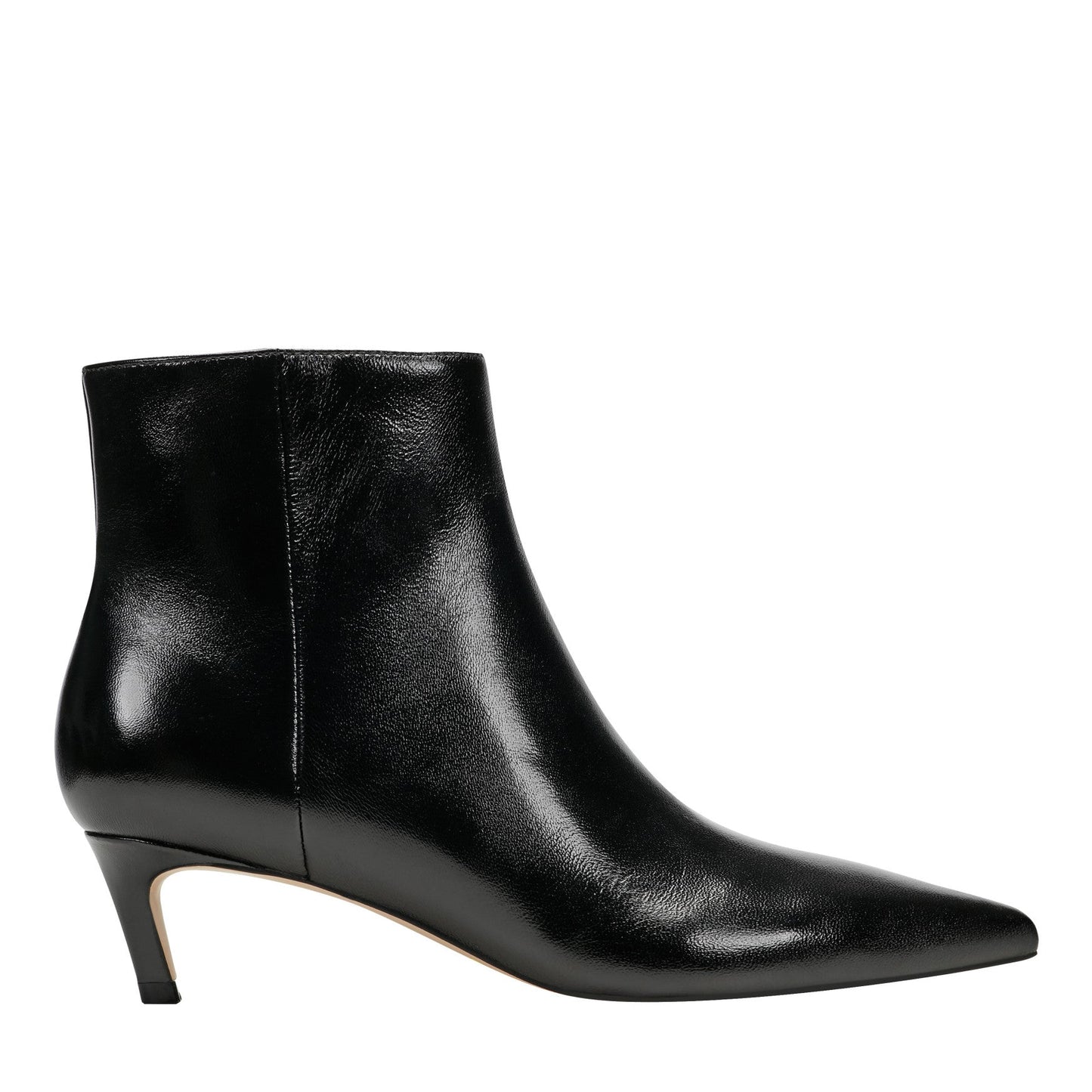 Marc Fisher Itzia Ankle Leather Bootie - Black Leather