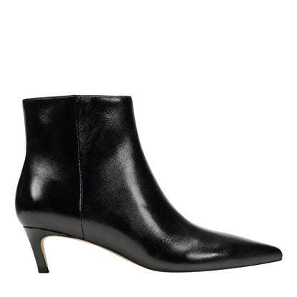 Marc Fisher Itzia Ankle Leather Bootie - Black Leather