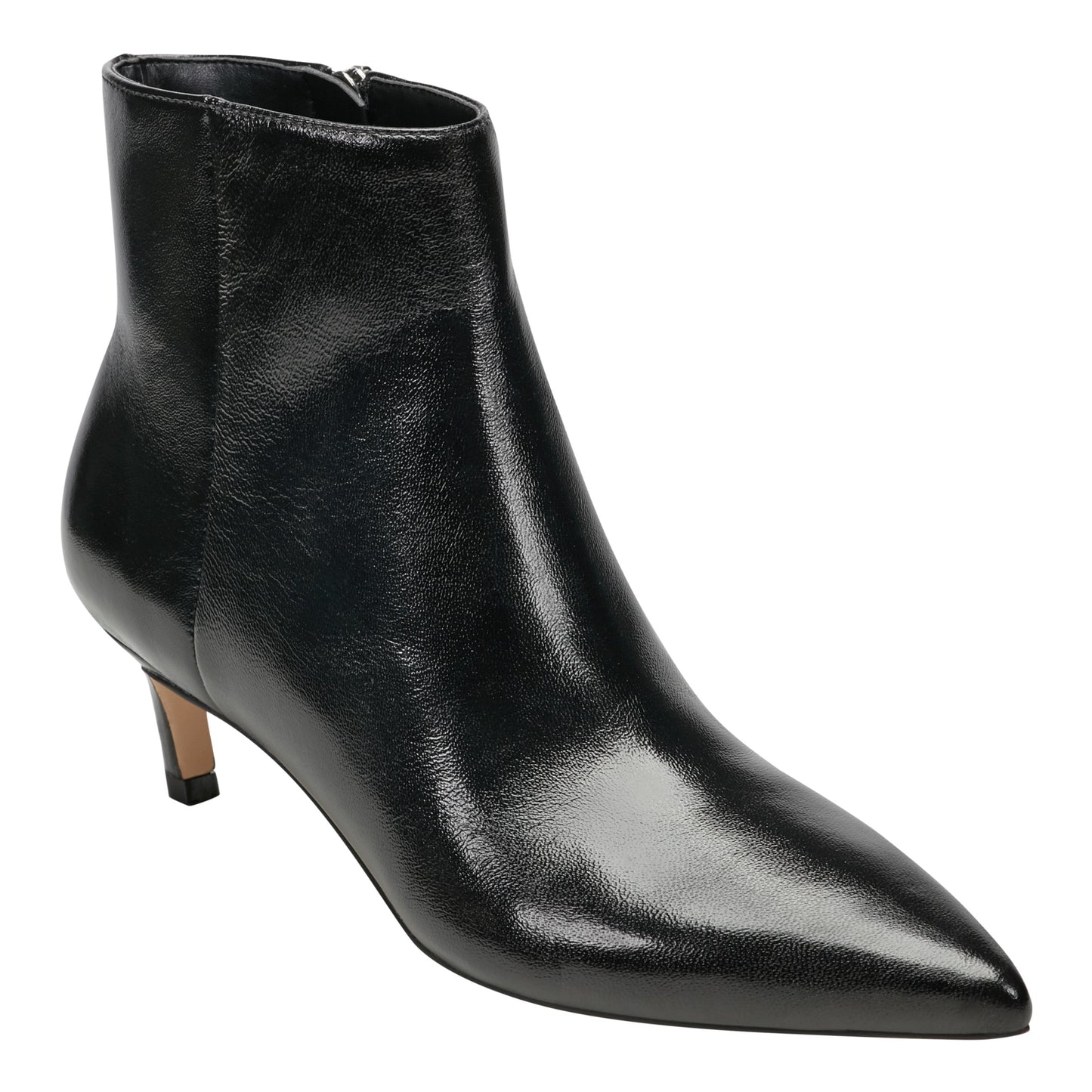 Marc Fisher Itzia Ankle Leather Bootie - Black Leather