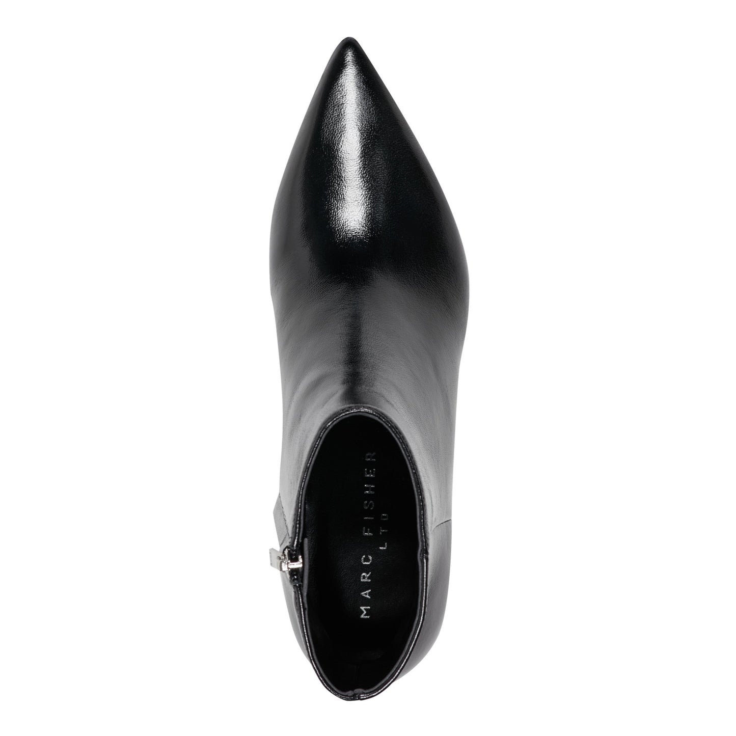 Marc Fisher Itzia Ankle Leather Bootie - Black Leather