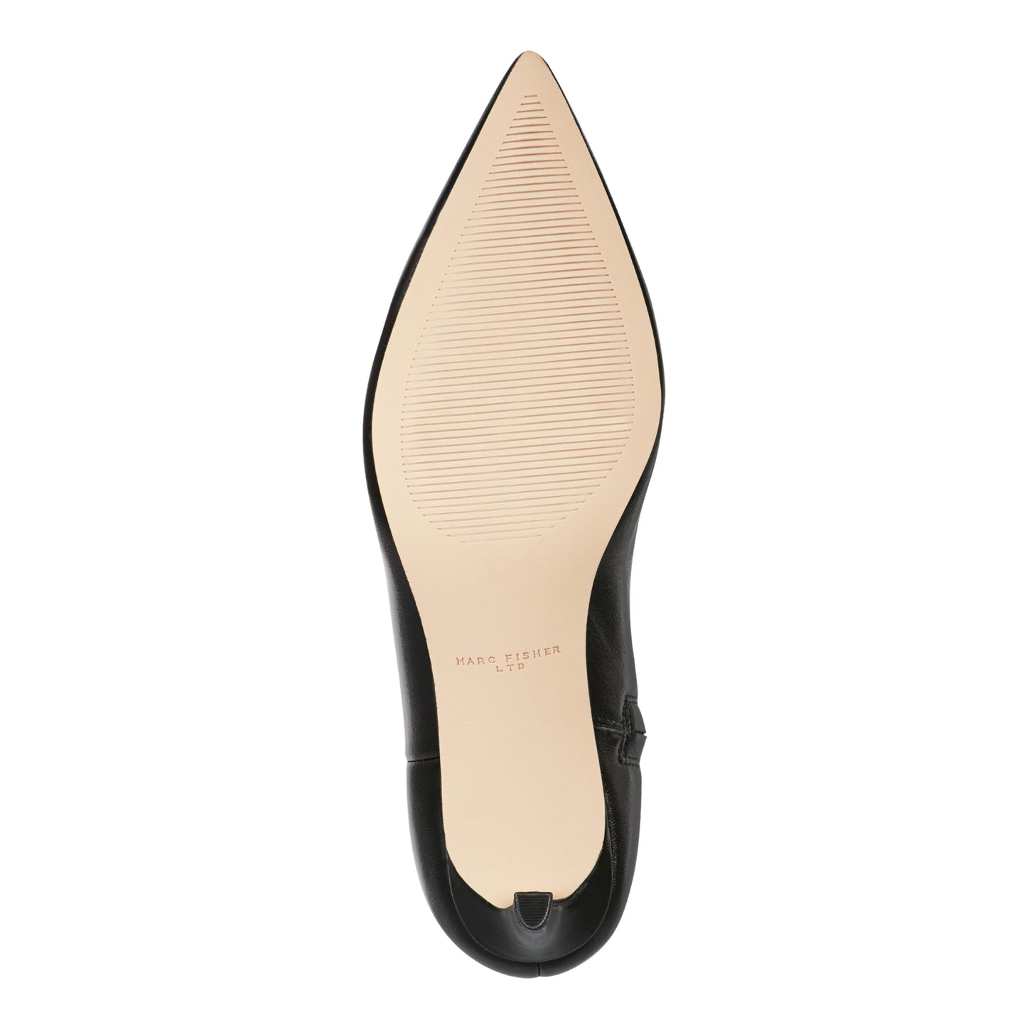 Marc Fisher Itzia Ankle Leather Bootie - Black Leather