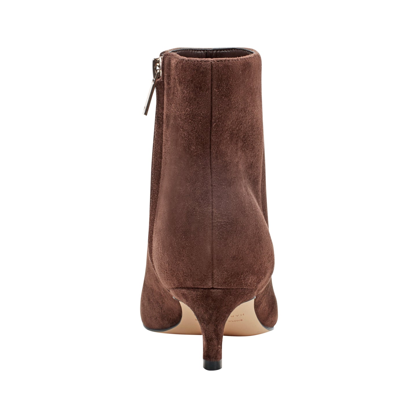 Marc Fisher Itzia Ankle Leather Bootie - Dark Brown Suede