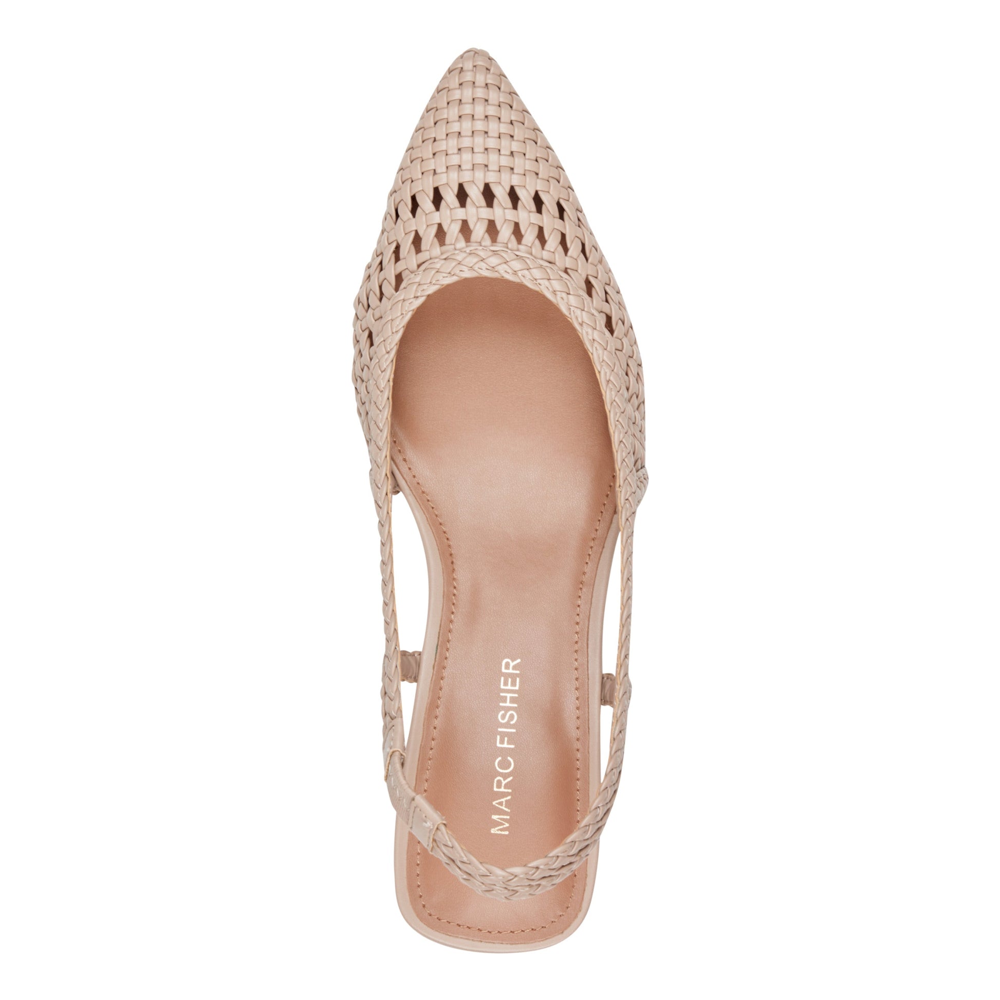 Marc Fisher Latiya Woven Slingback Pump - Natural