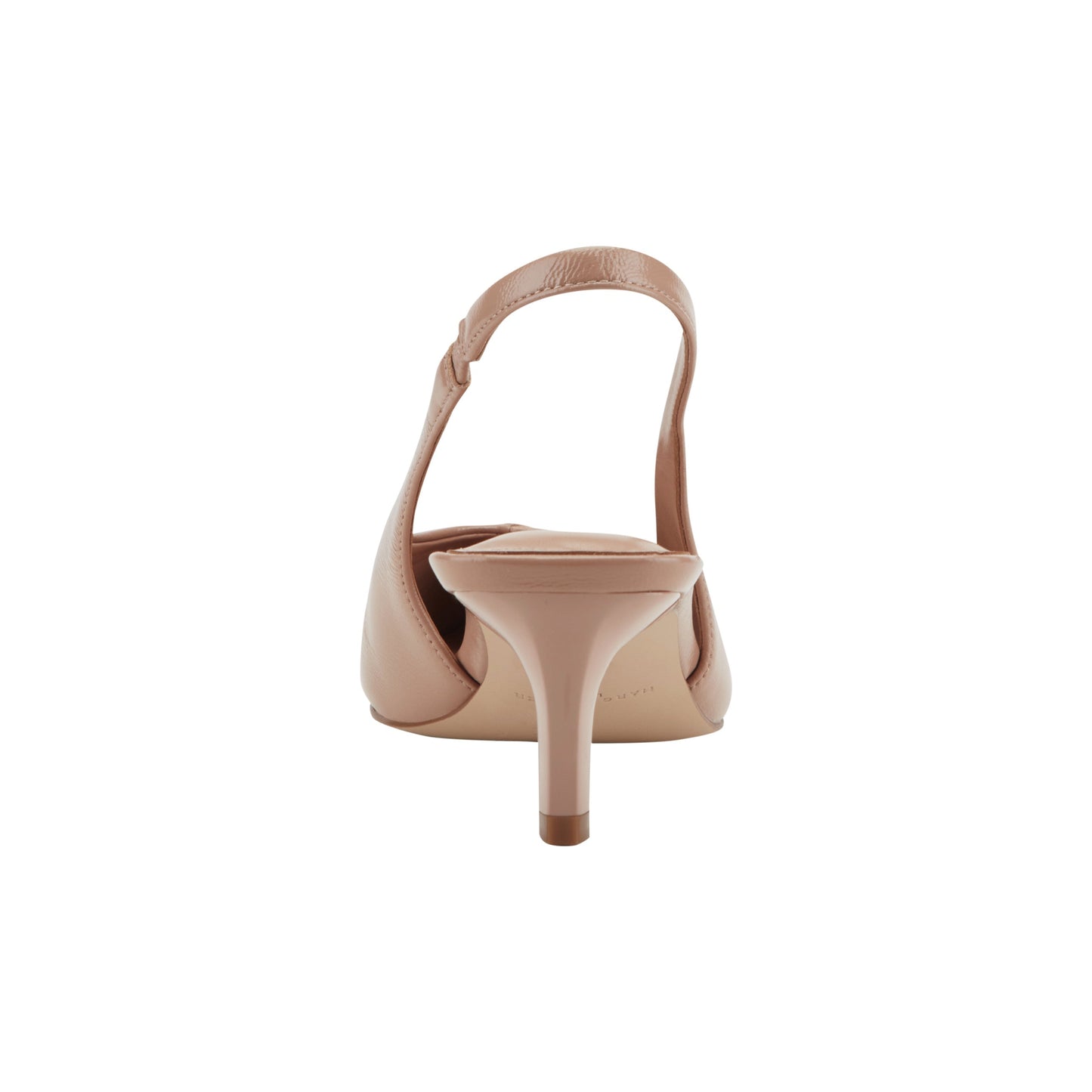 Marc Fisher Rilly Leather Slingback Pump - Natural Leather