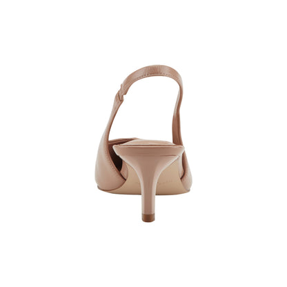 Marc Fisher Rilly Leather Slingback Pump - Natural Leather