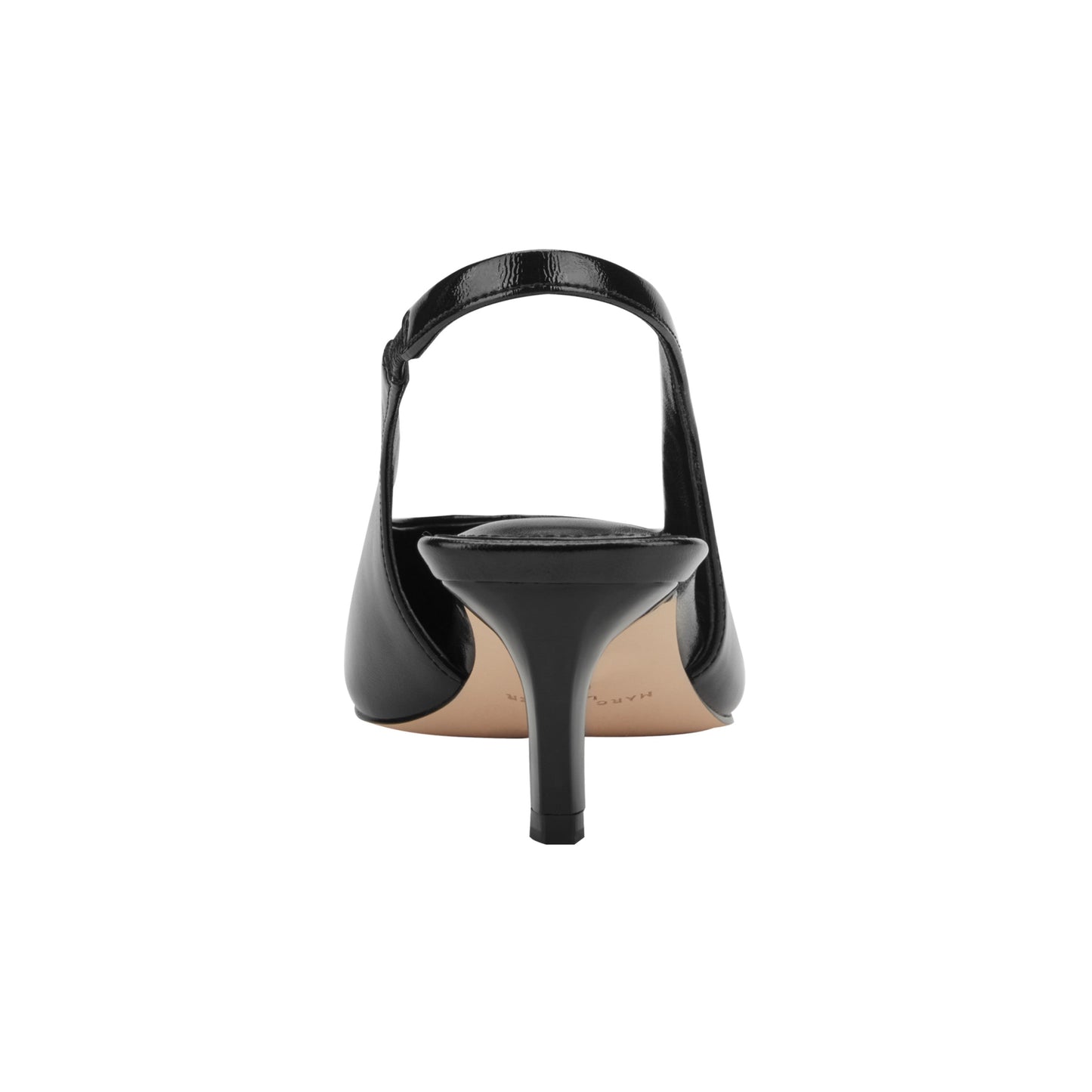 Marc Fisher Rilly Leather Slingback Pump - Black Leather