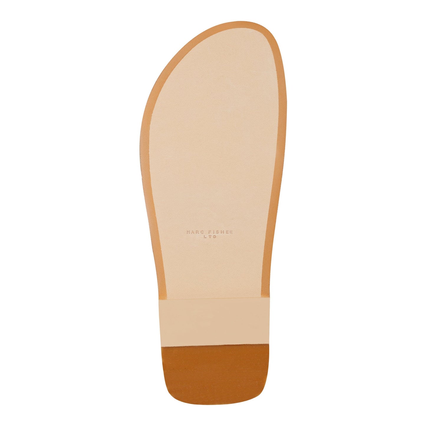 Marc Fisher Gerty Strappy Leather Flat Sandal - Gold Leather