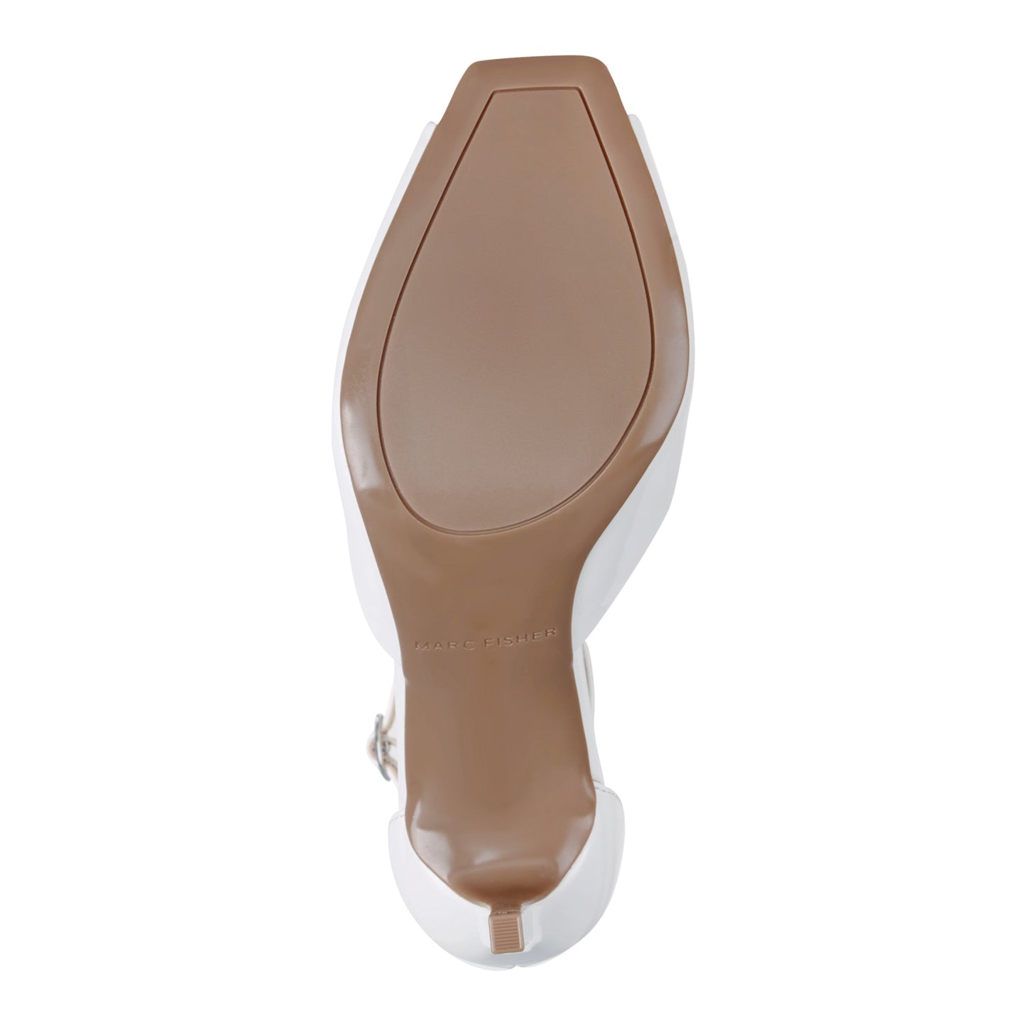 Marc Fisher Veni Peep Toe Pump - White Patent
