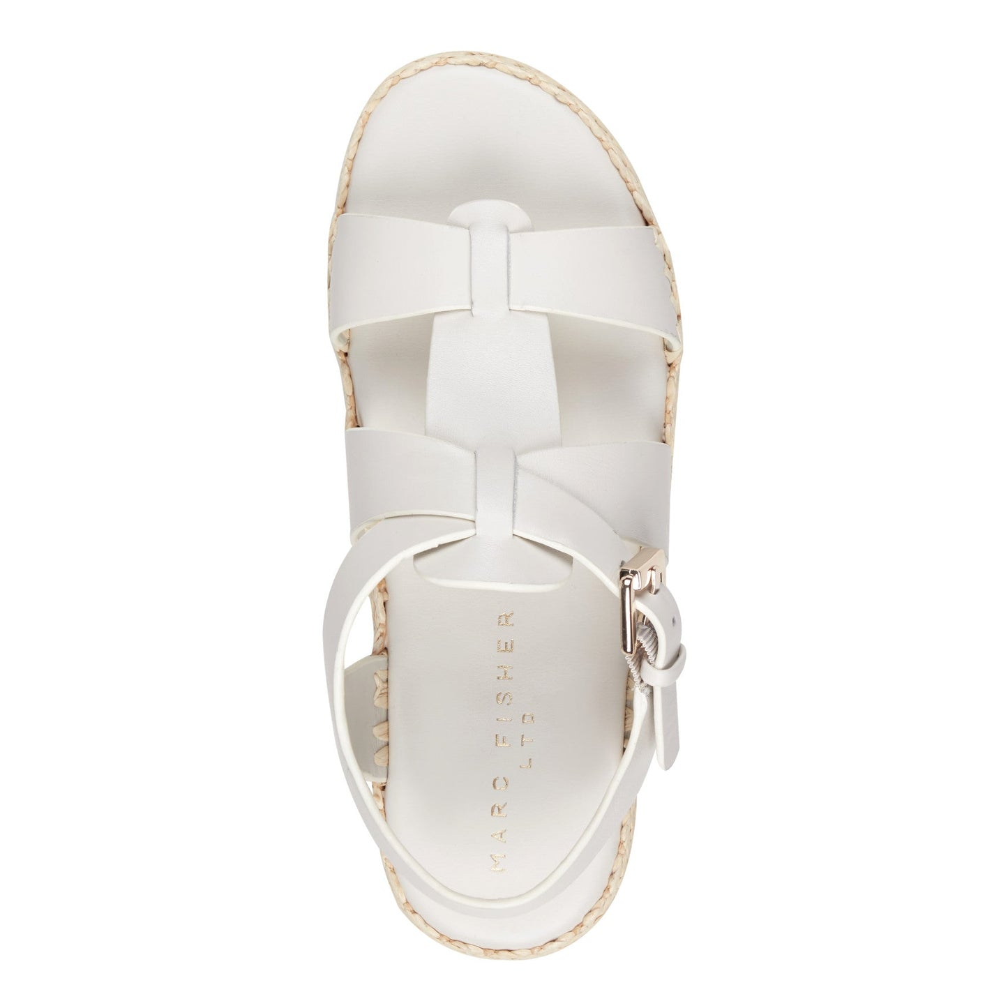 Marc Fisher Elissa Espadrille Sandal - Chic Cream Leather