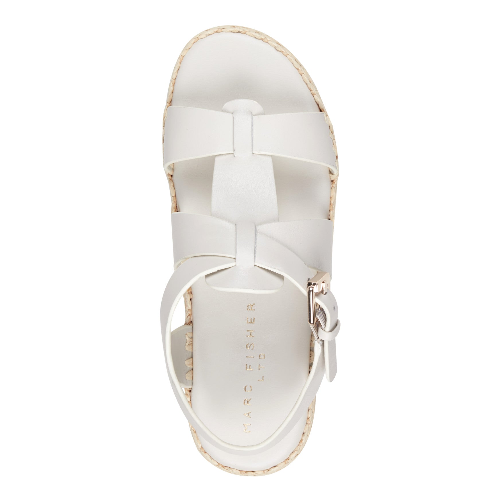 Marc Fisher Elissa Espadrille Sandal - Chic Cream Leather