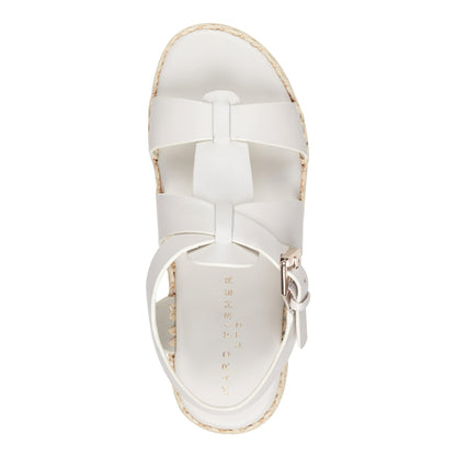 Marc Fisher Elissa Espadrille Sandal - Chic Cream Leather