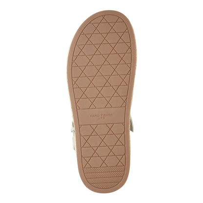 Marc Fisher Elissa Espadrille Sandal - Chic Cream Leather